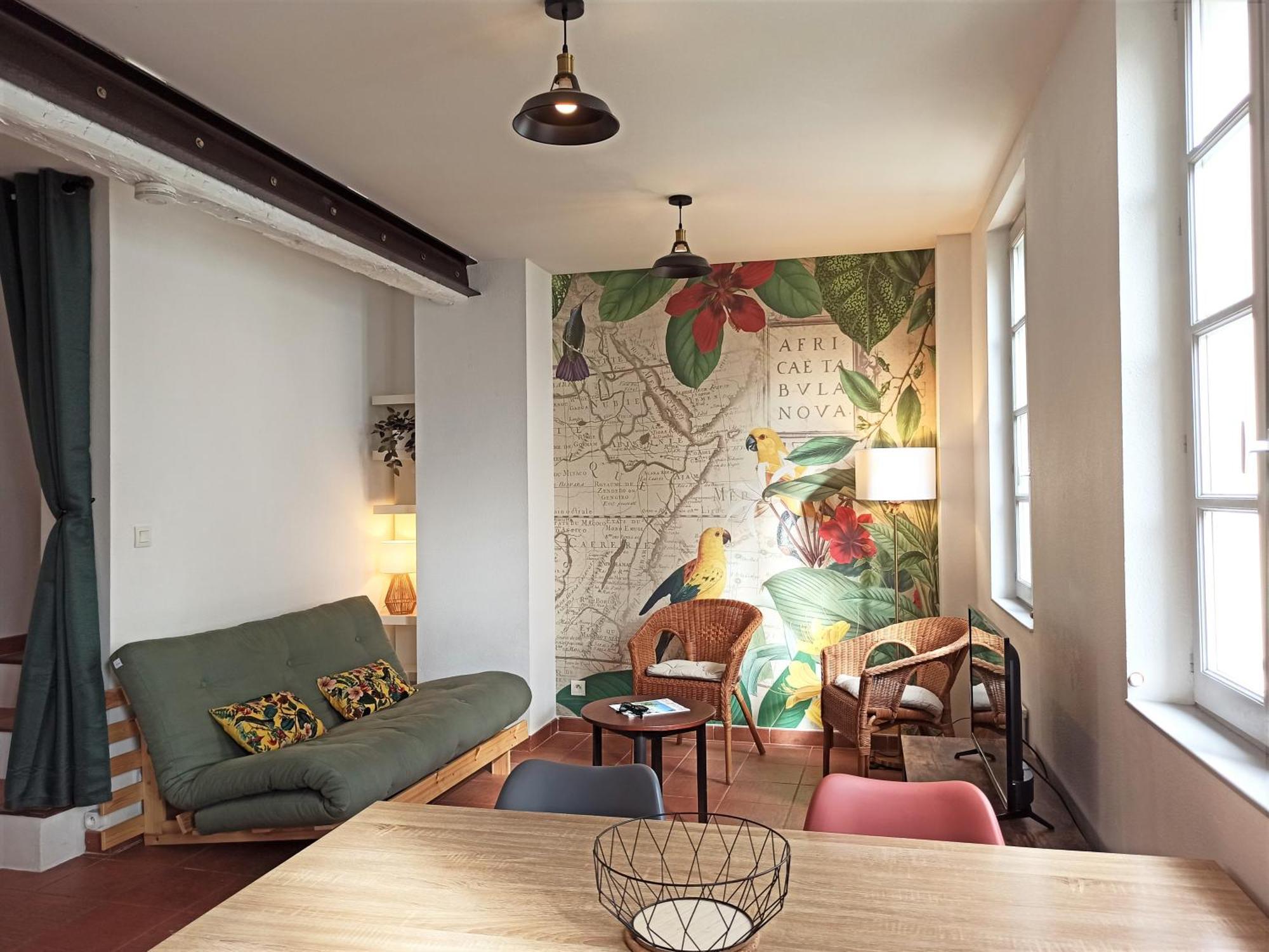 Ac - Quiet - Le Colibri, Bright Duplex Appartement Avignon Buitenkant foto
