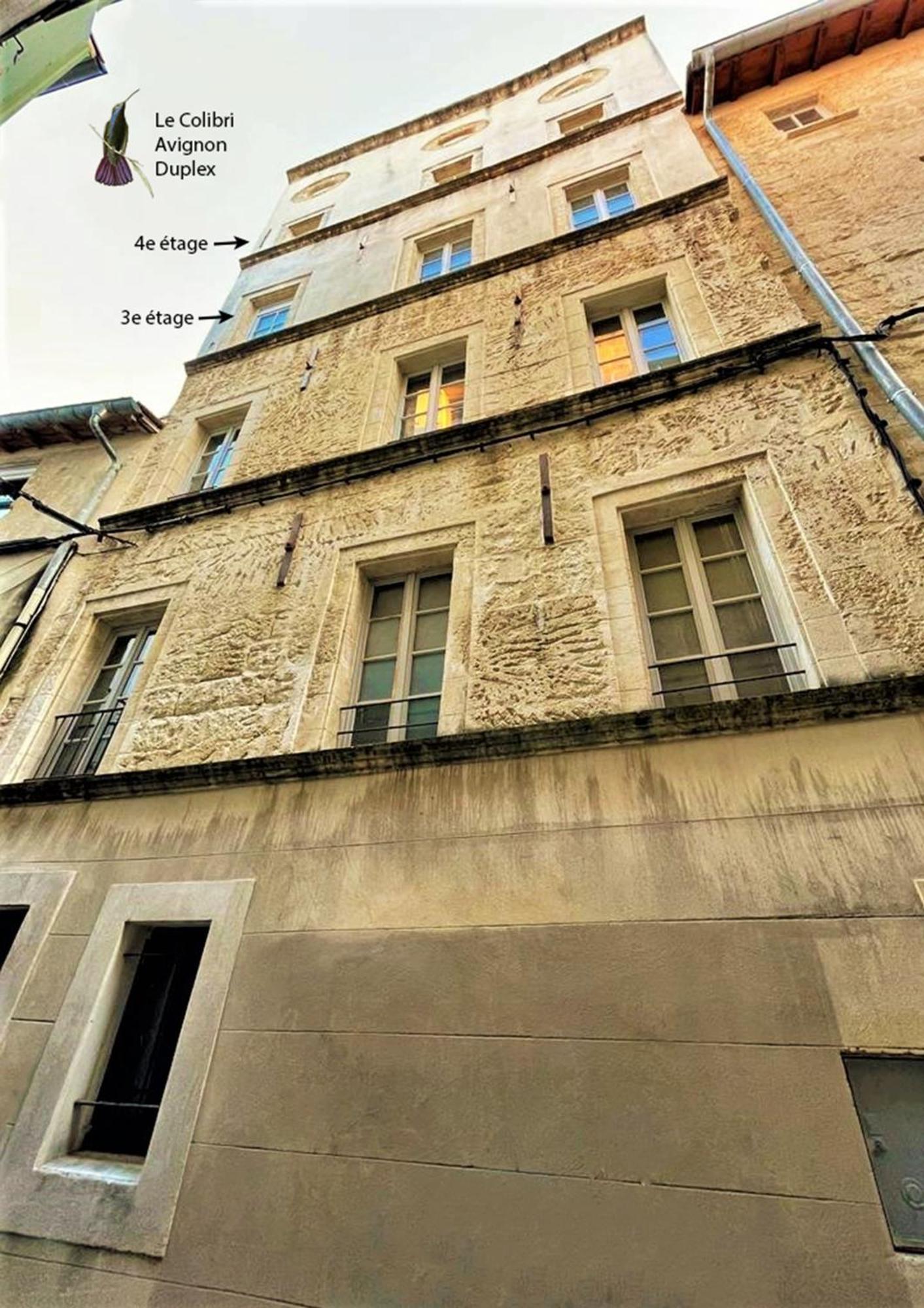 Ac - Quiet - Le Colibri, Bright Duplex Appartement Avignon Buitenkant foto